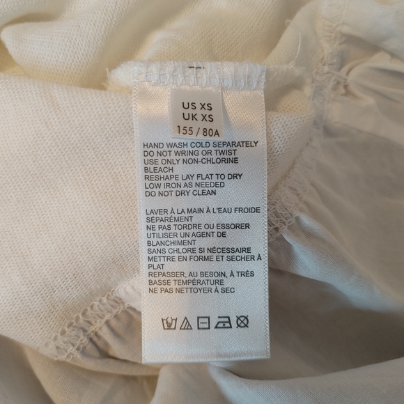 UO MARGO MIXED HENLEY T-SHIRT DRESS IN WHITE, XS - Picture 13 of 14